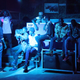 A group of young men at Club Signature in Juba.